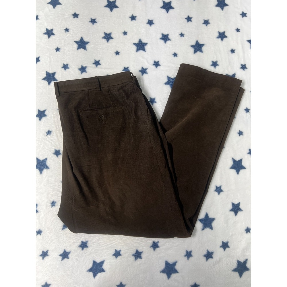 Lauren Ralph Lauren Brown Corduroy Pants Mens 42x32 Stretch Cotton